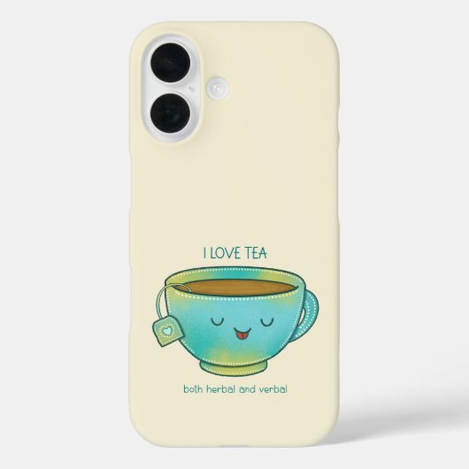 ハーブティも会話も大好きなティー愛好家へ Case-Mate iPhoneケース (裏面)