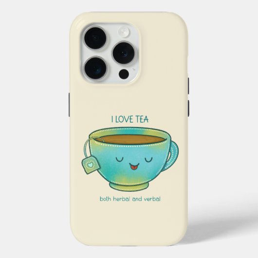 ハーブティも会話も大好きなティー愛好家へ Case-Mate iPhoneケース (裏面)