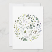 ハーブティーの愛が咲く ブライダルシャワー 招待状 (裏面)