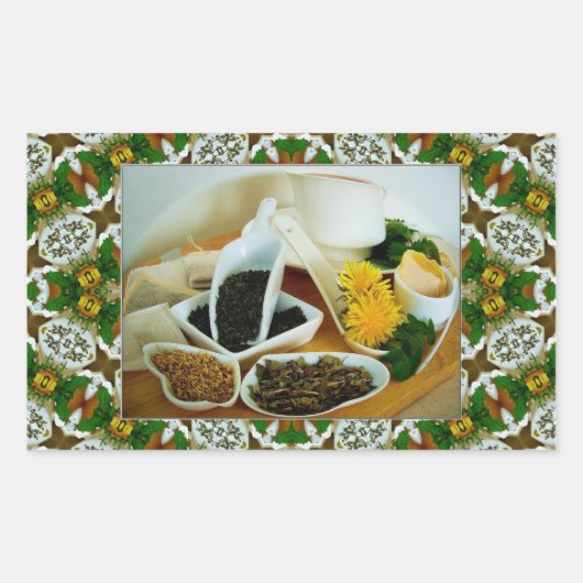 ハーブティータイム# 2 ~ Rectangle Envelope Sealer 長方形シール (正面)