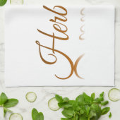 ハーブティー反射 キッチンタオル (折り畳み)