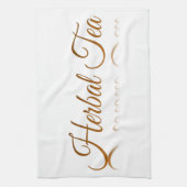 ハーブティー反射 キッチンタオル (縦)