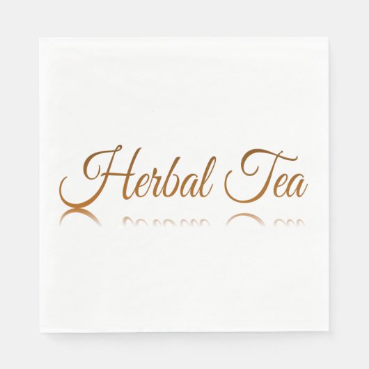 ハーブティー反射 スタンダードランチョンナプキン (正面)