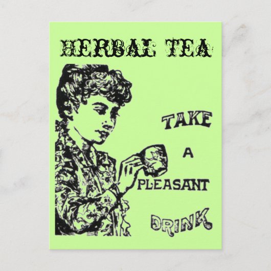 ハーブティー葉書 ポストカード (正面)