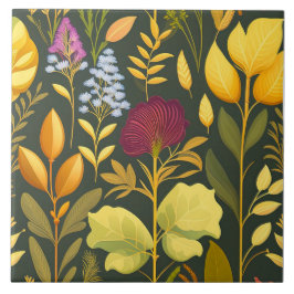 ハーブデザインセラミックタイル タイル