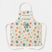 ハーブパーソナライズされたウィスパーフローラとフルーツ エプロン (正面)