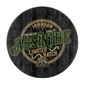 ハーブパーソナライズされたスピリットリキュールラベルをアブサン カッティングボード (正面)