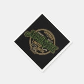 ハーブパーソナライズされたスピリットリキュールラベルをアブサン スタンダードカクテルナプキン (角)