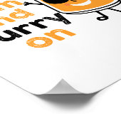 ハーブパ保ンに落ち着いたカレー ポスター (角)