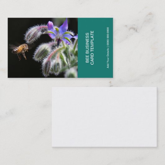 ハーブフラワー写真撮影ハニービー 名刺 (正面/裏面)