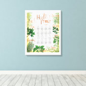 ハーブプライマーカンバスプリント キャンバスプリント (インサイチュ (ウッドフロア))