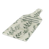 ハーブプラパーソナライズされたントパターン カッティングボード (角)