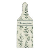 ハーブプラパーソナライズされたントパターン カッティングボード (正面)