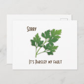 ハーブプン、悪いわパセリ私の障害はがき ポストカード (正面/裏面)