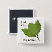 ハーブプン、私はベイのが嫌葉い 缶バッジ (正面&裏面)