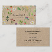 ハーブベリー野菜をテーマにした 名刺 (正面/裏面)