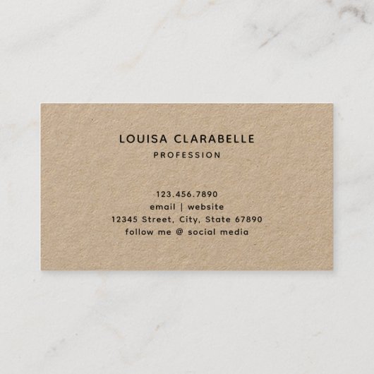 ハーブベリー野菜をテーマにした 名刺 (裏面)