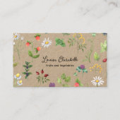 ハーブベリー野菜をテーマにした 名刺 (正面)