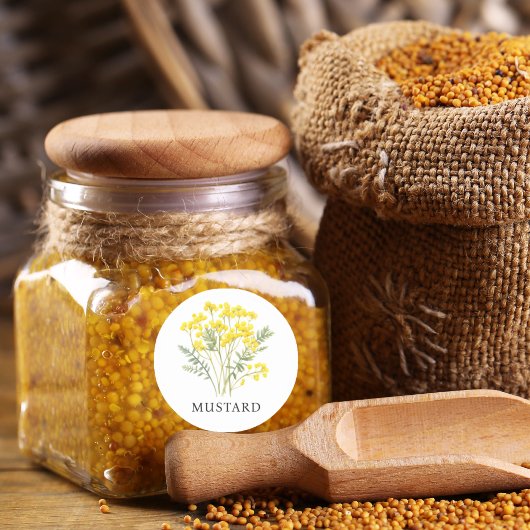 ハーブマスタードウォーター色 ラウンドシール