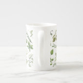 ハーブマパターン(の模様が)あるグ ボーンチャイナマグカップ (裏面)