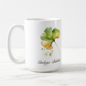 ハーブライフ:イチョウ葉のカスタマイズ可能 コーヒーマグカップ (左)