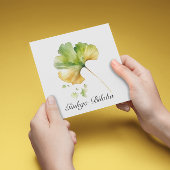 ハーブライフ：イチョウ葉のカスタマイズ可能 招待状