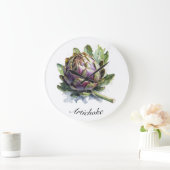 ハーブライフ：カスタマイズ可能なアーティチョーク ラージ壁時計 (ホーム)