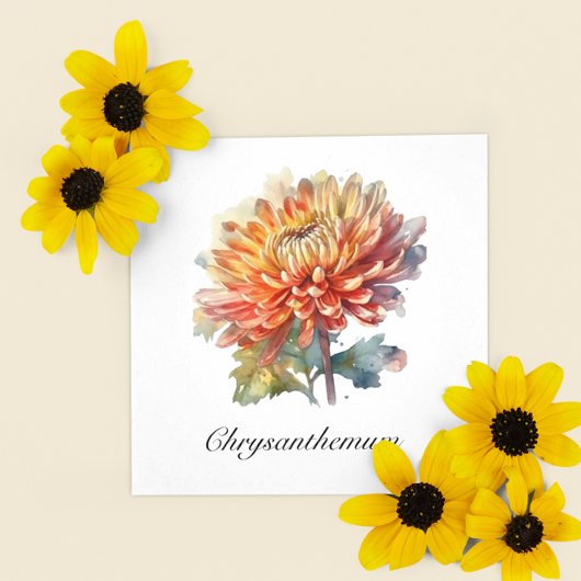 ハーブライフ:キクのカスタマイズ スクエア名刺