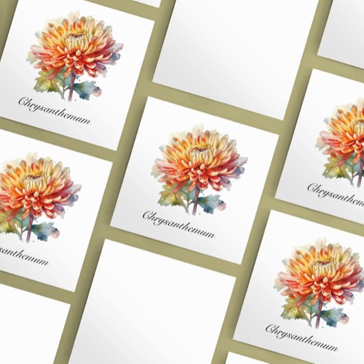 ハーブライフ:キクのカスタマイズ スクエア名刺