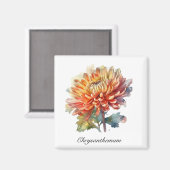 ハーブライフ：キクのカスタマイズ マグネット (正面/裏面)