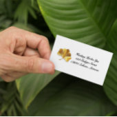 ハーブライフ:ゴールデンイチョウのカスタマイズ可能 名刺