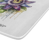 ハーブライフ：パッションフラワーのカスタマイズ カッティングボード (角)