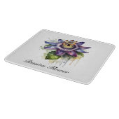 ハーブライフ：パッションフラワーのカスタマイズ カッティングボード (角)