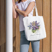 ハーブライフ：パッションフラワーのカスタマイズ トートバッグ