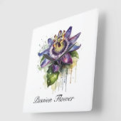 ハーブライフ:パッションフラワー スクエア壁時計 (傾斜)