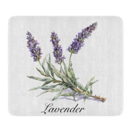 ハーブライフ：ラベンダー、カスタマイズ可能 カッティングボード