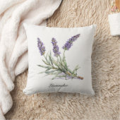 ハーブライフ：ラベンダー、カスタマイズ可能 クッション (ブランケット)