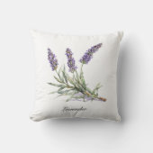 ハーブライフ：ラベンダー、カスタマイズ可能 クッション (正面)