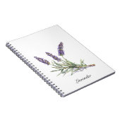 ハーブライフ：ラベンダー、カスタマイズ可能 ノートブック (右側)