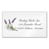 ハーブライフ：ラベンダー、カスタマイズ可能 マグネット名刺 (正面)