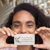 ハーブライフ：ラベンダー、カスタマイズ可能 マグネット名刺