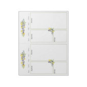 ハーブレモンズミニバインダーNoラインレシピページ ノートパッド (回転)