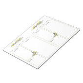 ハーブレモンズミニバインダーNoラインレシピページ ノートパッド (アングル)