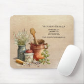 ハーブロゴヴィンテージ マウスパッド (マウス)