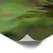 ハーブロバートの小さなピンクの野生の花 ポスター (角)