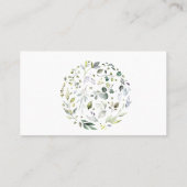 ハーブワインラッフルチケットブライダルシャワーカード プレイスカード (裏面)