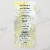 ハーブワート、コスモス、クイーンアンのレースの花束 プログラム (裏面)