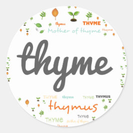 ハーブワードラベル – ハーブ/野菜 – THYME ラウンドシール