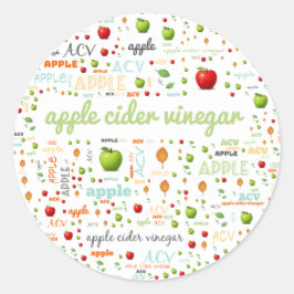 ハーブワードラベル – APPLE CIDER Vネガー ラウンドシール