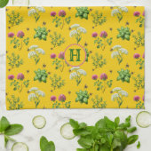 ハーブンビーズゴールデンイエロー キッチンタオル (折り畳み)